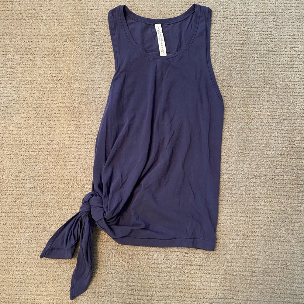Purple Lululemon Tank Top with Side Tie SZ 2